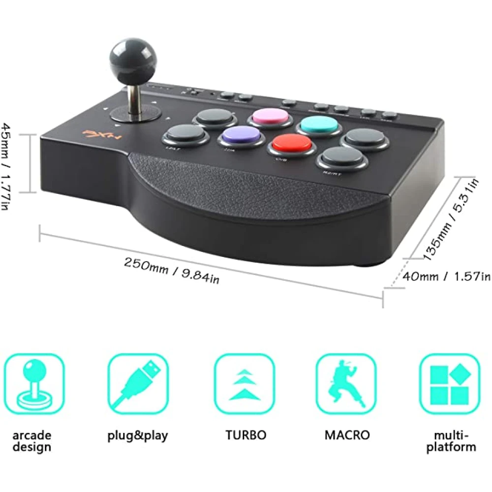PXN 0082 arcade stick PS3 jaoks - mitmeplatvormiline arcade joystick