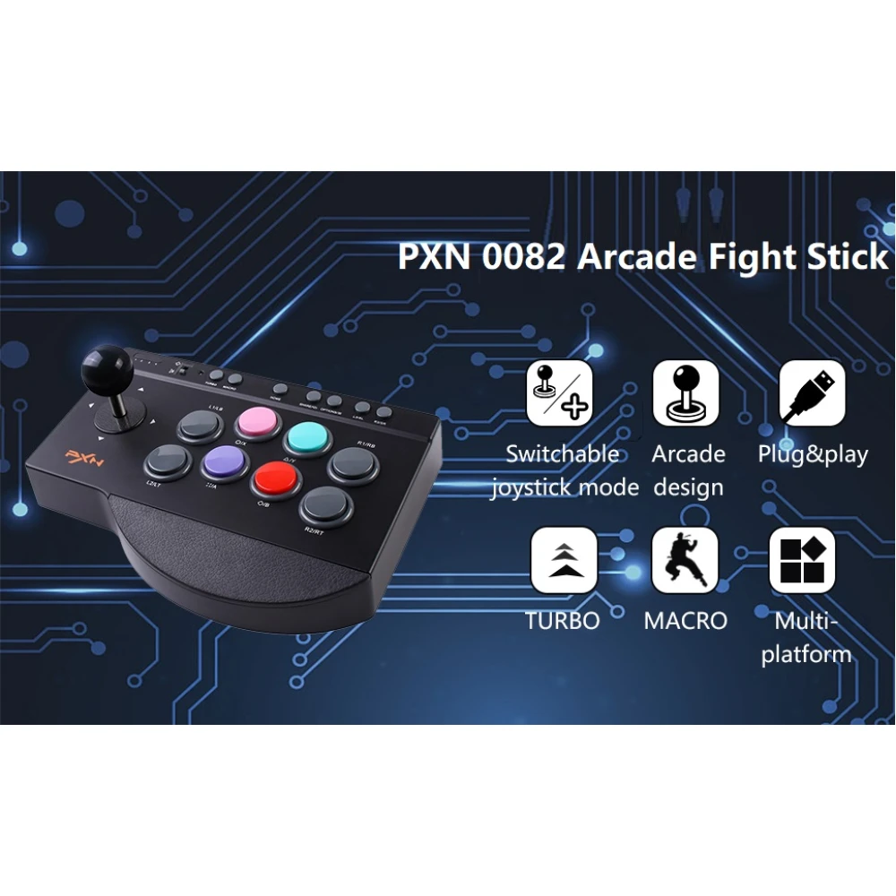PXN 0082 arcade stick PS3 jaoks - mitmeplatvormiline arcade joystick