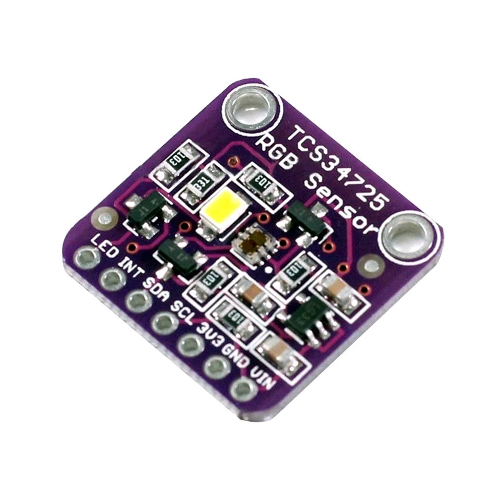 TCS34725 RGB värviandur Arduino jaoks IR-filtri ja valge LEDiga