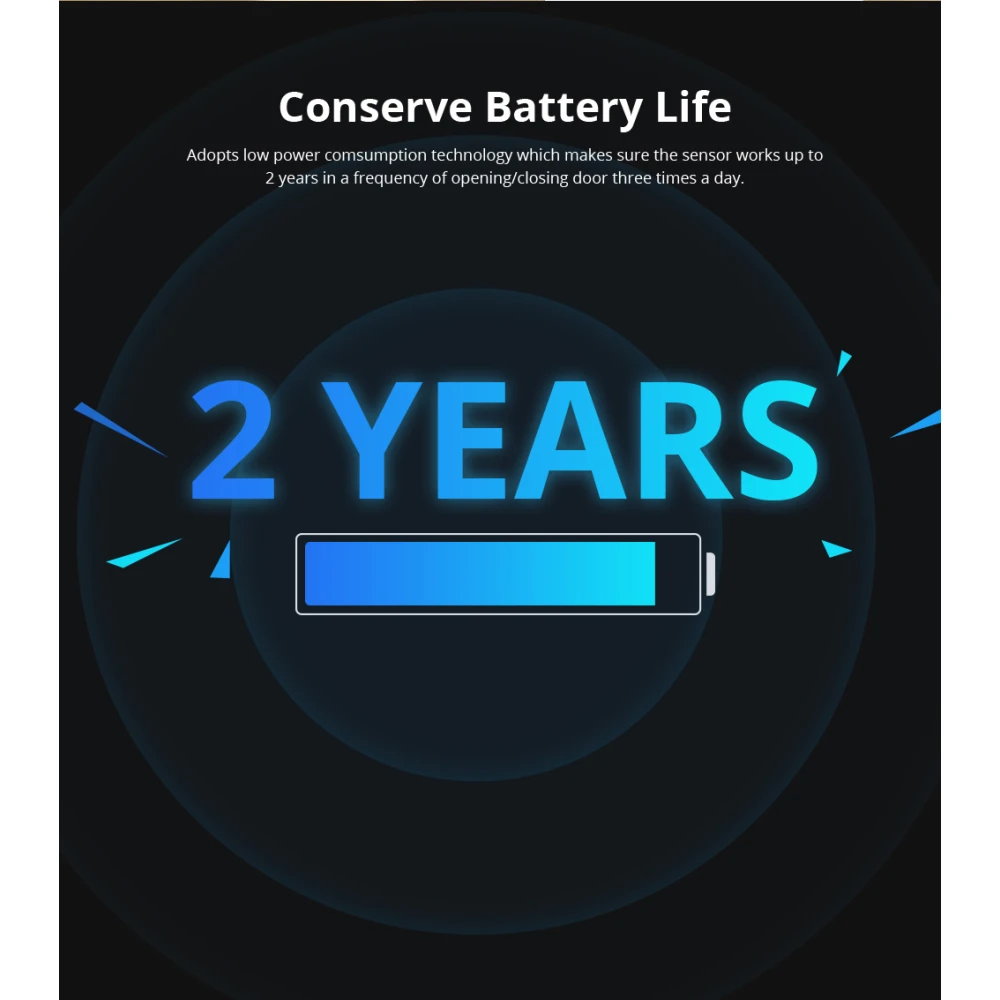 SONOFF DW2 RF juhtmevaba ukse- ja aknaandur koduvalvesüsteemile