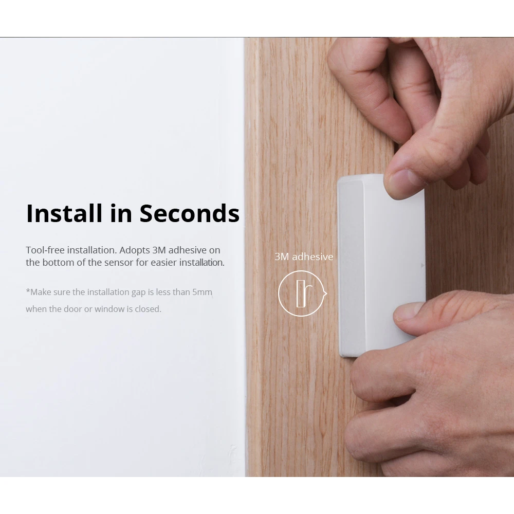 SONOFF DW2 RF juhtmevaba ukse- ja aknaandur koduvalvesüsteemile