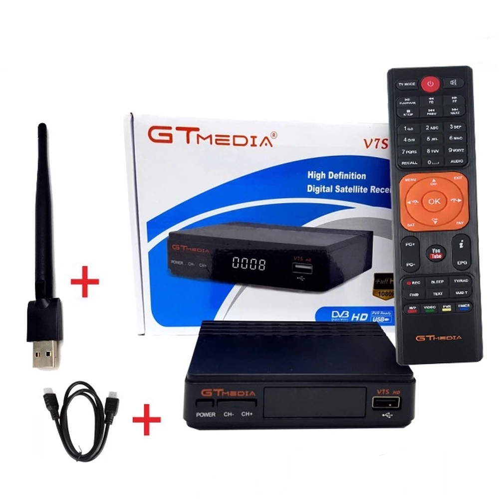 GTMEDIA Freesat V7S HD satelliitvastuvõtja USB WiFi-ga