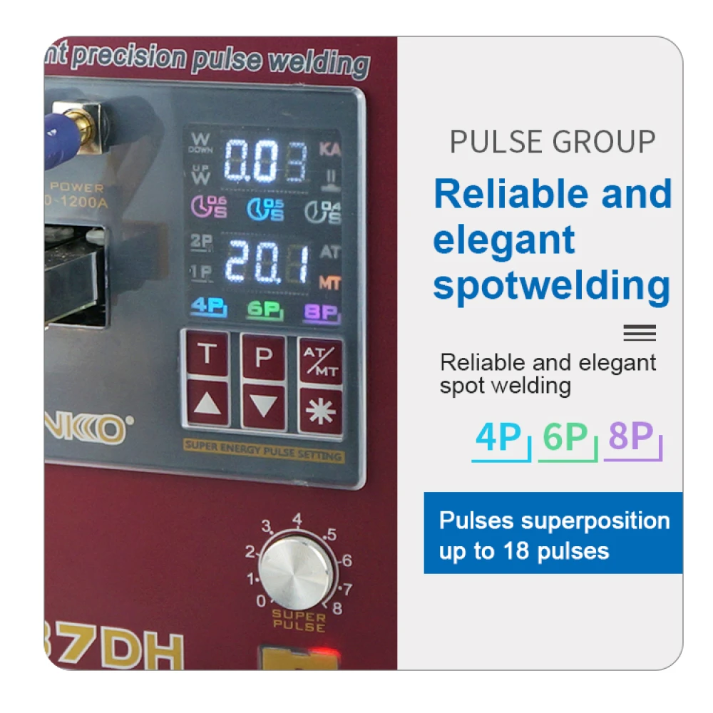 Sunkko 737DH punktkeevitusseade liitiumakude ehitamiseks 18650 14500 21700