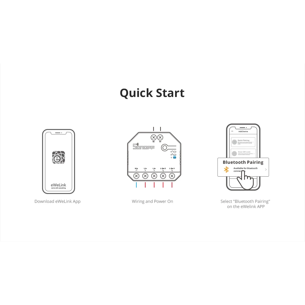 SONOFF DUAL R3 nutikas topeltlüliti võimsuse mõõtmisega