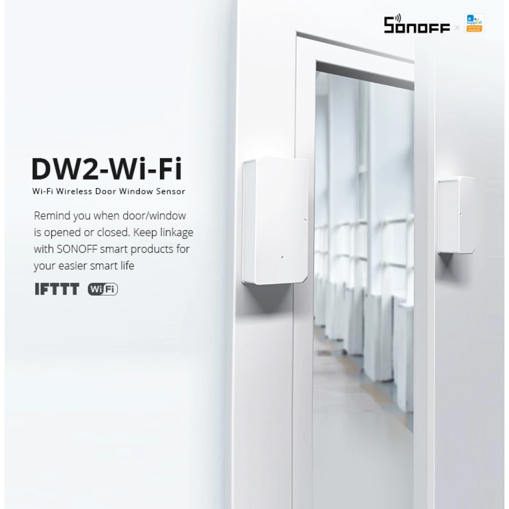 SONOFF SDW2 WiFi juhtmevaba ukse- ja aknaandur
