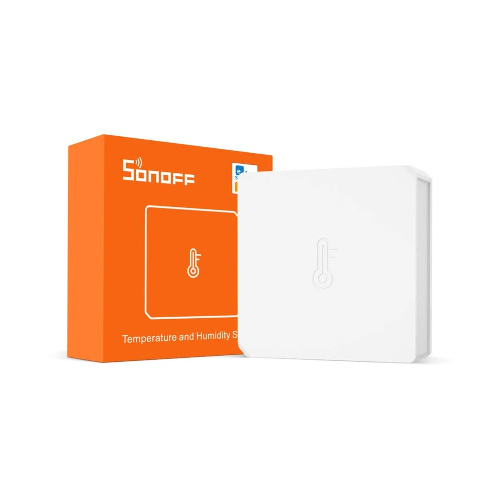 Empaque del SONOFF SNZB-02 sensor de temperatura y humedad ZigBee