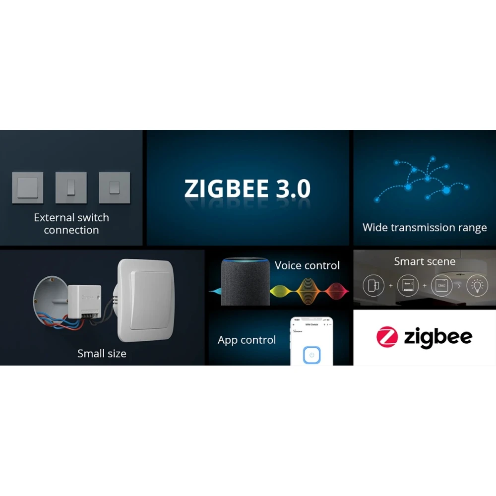 SONOFF ZBMINI ZigBee mini nutikas lüliti valguse juhtimiseks 2-suunaliselt