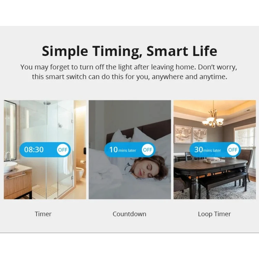 SONOFF ZBMINI ZigBee mini nutikas lüliti valguse juhtimiseks 2-suunaliselt