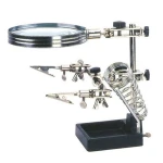 Elektroonika jootmise luup-alus käed-vabad tööks ja jootekolvi hoidikuga