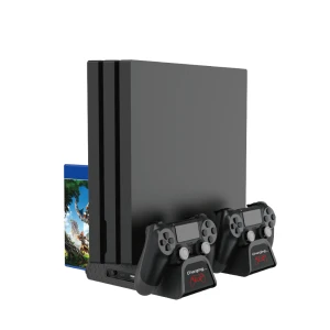 Multifunktsionaalne jahutusalus PS4, Slim ja Pro jaoks, sobib puldiga
