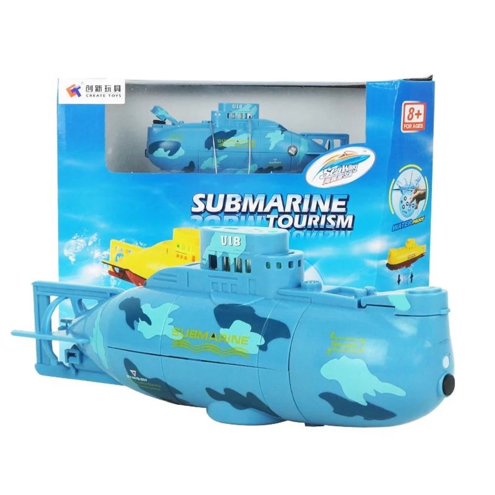 RC mini allveelaev 3 kanaliga - Rc Micro Submarine sinine Satkit