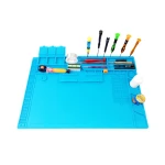 Kuumuskindel silikoonmatt 500º mobiili- ja arvutiremondiks 48x32cm