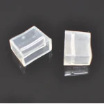 Accesorio tapon final para tira LED de 14mm y 220V en PVC transparente