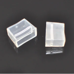 Läbipaistev PVC otsakork LED-ribale 220V AC 14mm