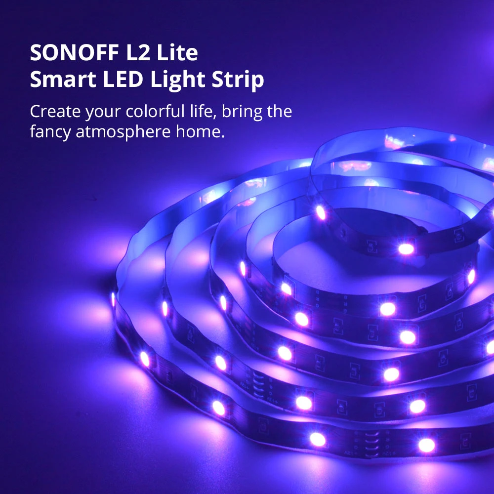 SONOFF L2 Lite WiFi nutikas LED-riba 5 meetrit puldi ja äpiga