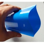 PVC termokahanev toru 1m x 210mm x 0.15mm akupakile, sinine