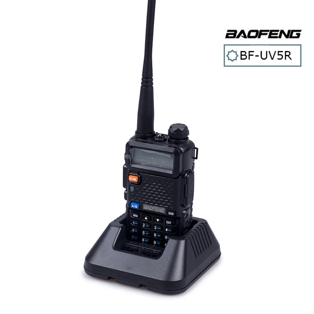 Baofeng UV-5R 8W raadiosaatja kõrvaklapiga ja VHF/UHF dual band