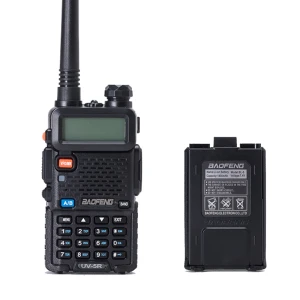 Baofeng UV-5R 8W raadiosaatja kõrvaklapiga ja VHF/UHF dual band