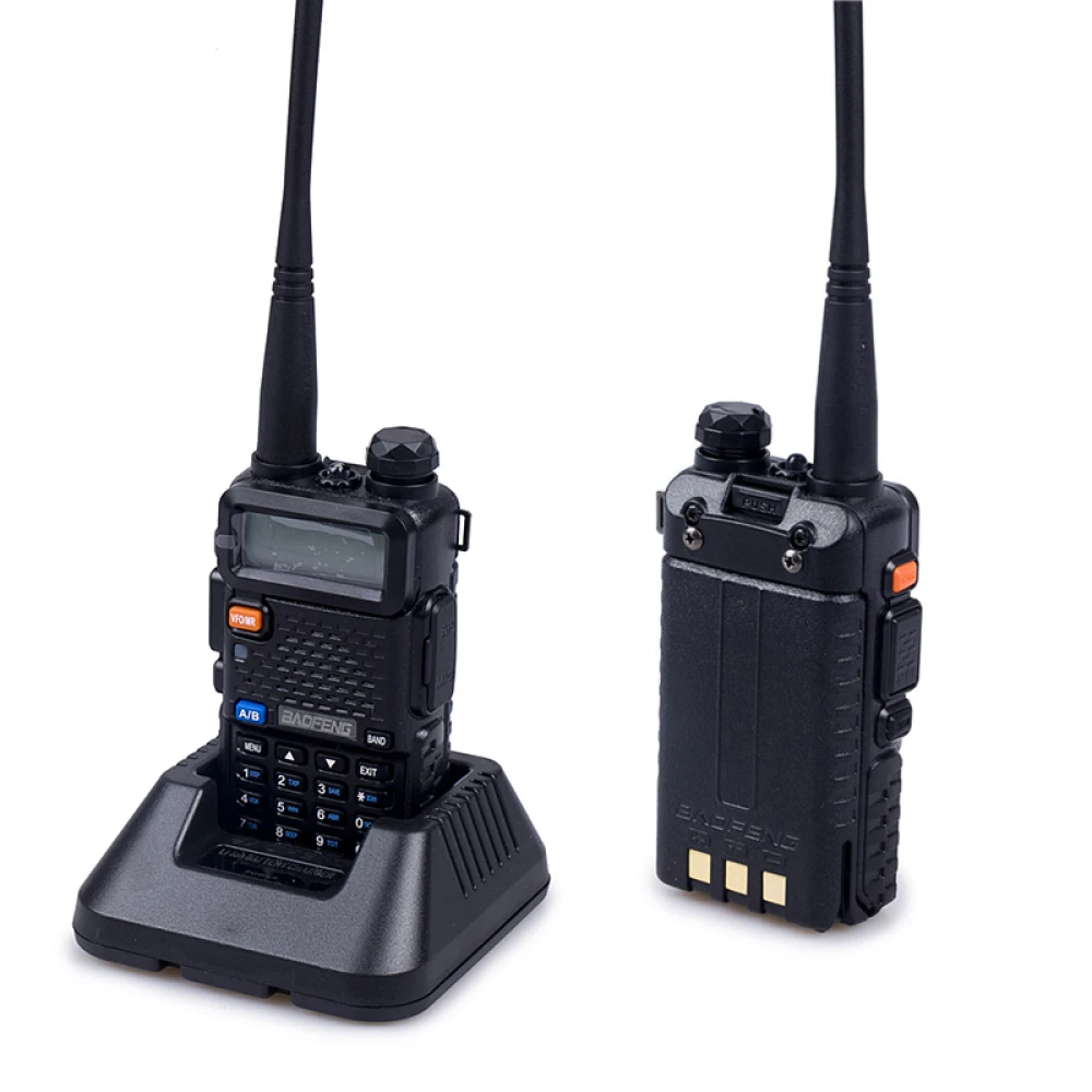 Baofeng UV-5R 8W raadiosaatja kõrvaklapiga ja VHF/UHF dual band