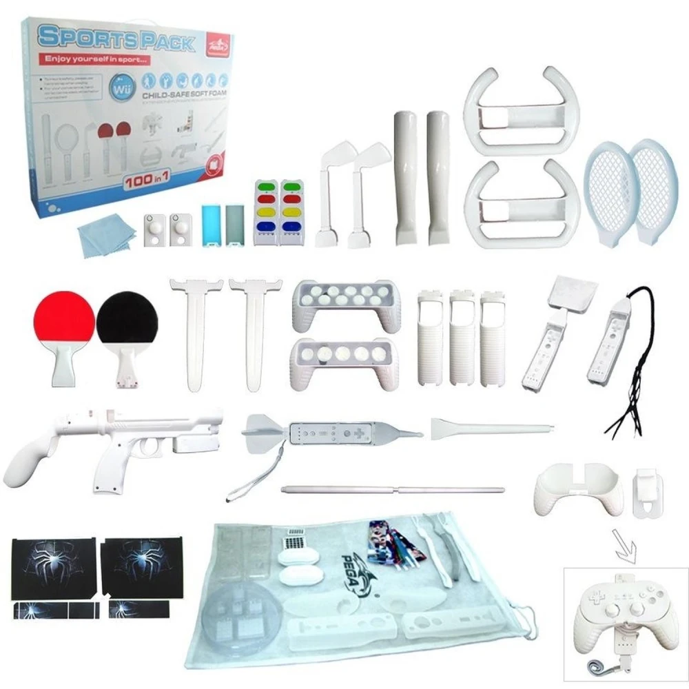 Wii Motion Plus 100in1 Sports Pack - täielik Wii tarvikute komplekt