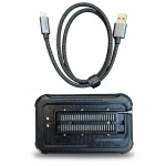 Detalle del z f3calo ZIF de 48 pines del programador XGecu T76